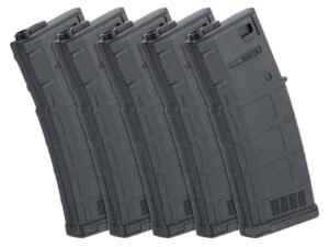 Ares M4 AMAG AEG Magazine (5pcs Box Set - 130 Rounds - Black - MAG-B-023-BK)