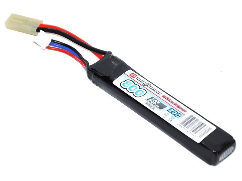 7.4v 800mAh 20C+ Continuous Discharge Lipo Battery – New Tech Airsoft LTD