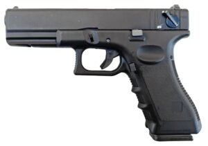 Huntsman Tactical H18c Gas Blowback Semi/Full Auto. Pistol (Metal Slide - Polymer Body - with Case - Black)