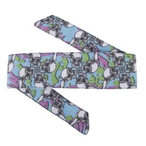 HK Hostilewear Headband - Skulls Blue/Pink