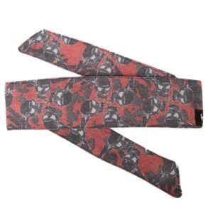 HK Hostilewear Headband - Skulls Red/Black