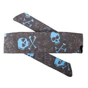 HK Hostilewear Headband - Bones Blue