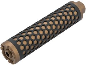 Angel Custom HIVE Airsoft Suppressor Barrel Extension (130mm) Desert Earth