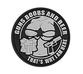 Guns Boobs and Beer Rubber Patch