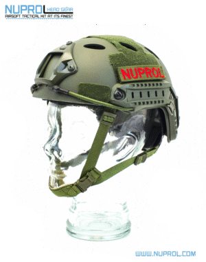 30072025688a5d380081d.png Nuprol Fast Railed Helmet - Green