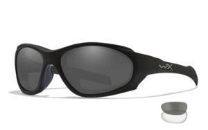 Wiley X XL-1 ADVANCED COMM 2.5 - Matte Black Frame - Grey/Clear Lenses (2 Lenses)