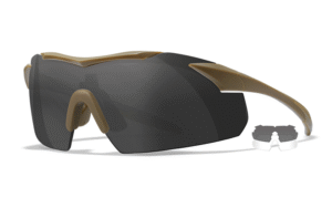 30072025688a5f118f65a.png Wiley X VAPOR 2.5 Matte Tan Frame - Grey/Clear Shields