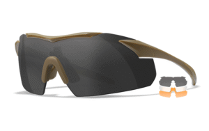 30072025688a5f1263851.png Wiley X VAPOR 2.5 - Matte Tan Frame - Grey/Clear/Light Rust Shields