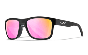Wiley X OVATION - Matte Black Frame - CAPTIVATE Polarized Rose Gold Mirror Lens