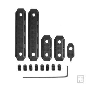 PTS EP Series - M-LOK Rail Cover 2 short & 2 Long Set - Black