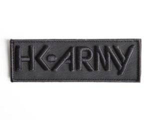 HK Large Typeface Patch - Black