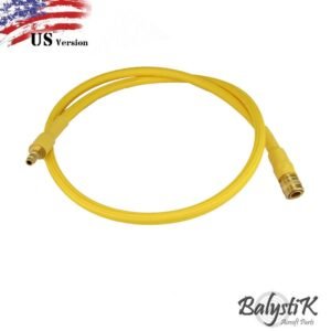 30072025688a613a6b183.jpeg Balystik 8mm Deluxe Braided Line for HPA regulator US - Yellow/Dark Gold