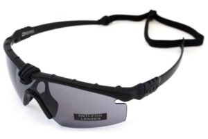 Nuprol Battle Pro Eye Protection - Black Frame - Smoke Lens