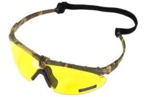 Nuprol Battle Pro Eye Protection - Camo Frame - Yellow Lens