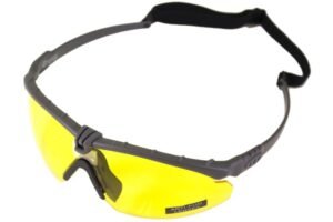 Nuprol Battle Pro Eye Protection with Insert - Grey Frame - Yellow Lens