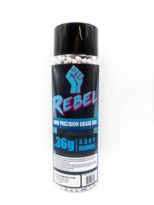 Rebel Precision 6mm BBs 3300ct Bottle - 0.36g (BIO)