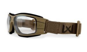 Wiley X Lynx Folding Eye Protection (Grey/Clear Lenses) - Tan