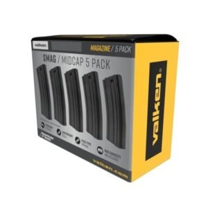 Valken SMAG 140 Round Midcap M4 AEG Magazines (5 Pack) - Black