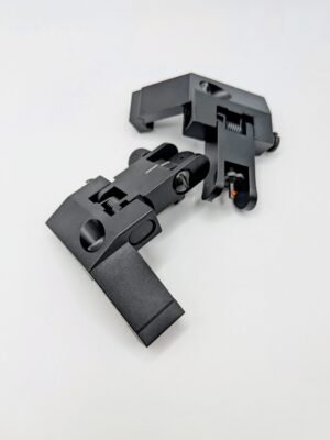 Rebel Precision 45 Flip Up Offset Iron Sight - Black