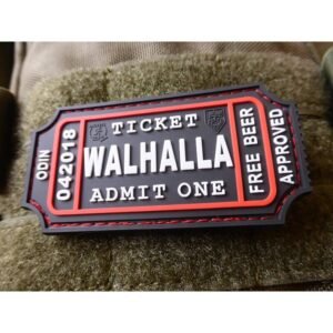 JTG Large Walhalla Ticket Rubber Patch