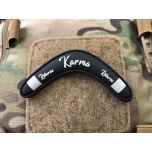 JTG Karma Returns Boomerang 3D Rubber Patch - Black