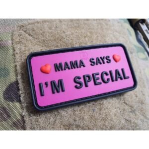JTG Mama Says I'm Special JTG 3D Rubber Patch - Pink