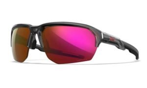 Wiley X JAKL - Crystal Grey Frame - CAPTIVATE Red Mirror Lenses