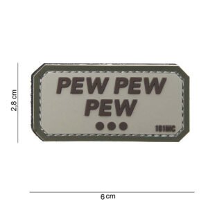 101 Pew Pew Pew 3D PVC Patch