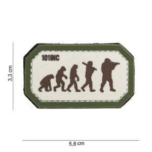 101 Airsoft Evolution 3D PVC Patch - Sand/Green