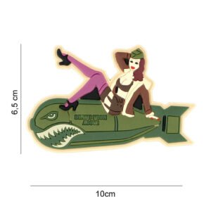 101 Pinup Girl Bomb 3D PVC Patch