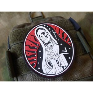 JTG Santa Muerte 3D Rubber Patch - Red Sky