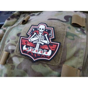 JTG Ghostship Skull 3D Rubber Patch - Full Colour
