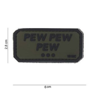 140120266967a6f7ac440.jpeg 101 Pew Pew Pew 3D PVC Patch - Black/Olive