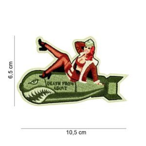 Fostex Pinup Girl Bomb Embroided Fabric Patch