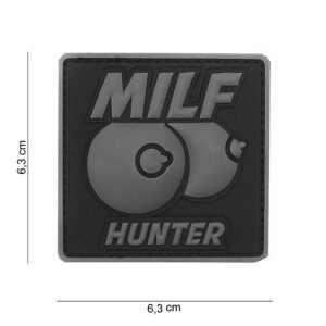 101 Milf Hunter 3D PVC Patch - Grey