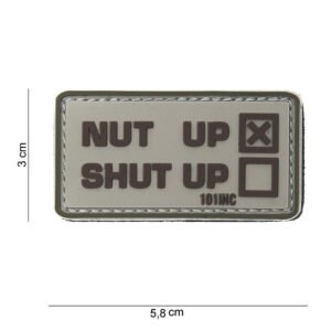 101 Nut Up 3D PVC Patch - Tan