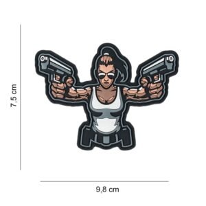 101 Gun Girl 3D PVC Patch
