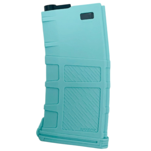 210120266970d35c34894.png Amarok AM190 Fast Feed Mid Cap Short M4 Magazine - Light Blue