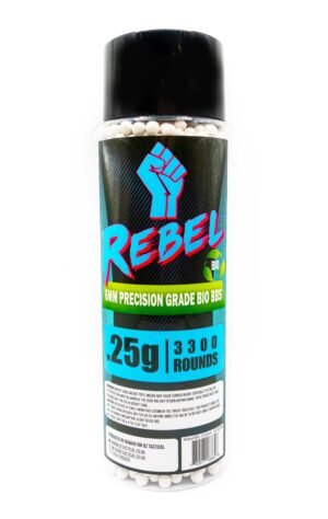 1903202669bbac24d1292.jpeg Rebel Precision 6mm BIO BBs 3300ct Bottle - 0.25g