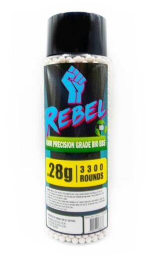 1903202669bbac2cbf81a.jpeg Rebel Precision 6mm BIO BBs 3300ct Bottle - 0.28g