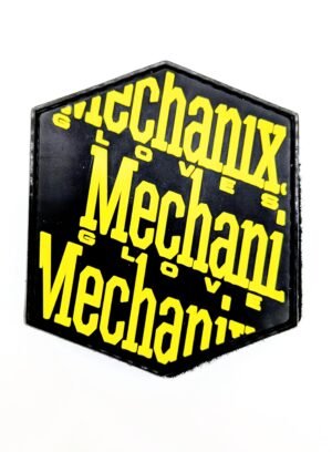 Mechanix Patch Hex Logo Patch Black/Yellow