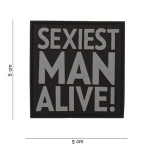 101 Sexiest Man Alive 3D PVC Patch - Grey