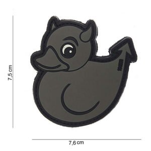 101 Devil Duck 3D PVC Patch - Grey