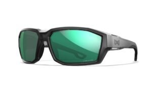 Wiley X ALPINE Ballistic Sunglasses - Gloss Crystal Grey Frame - CAPTIVATE Polarised Blue Mirror Lens