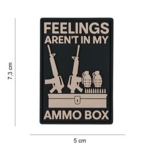 040720266a49106179c92.jpeg 101 Feelings Aren't In My Ammo Box 3D PVC Patch