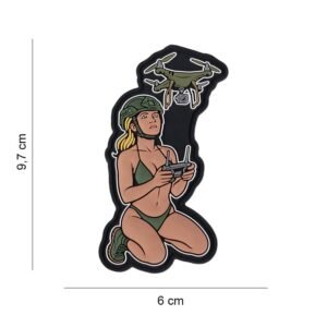 040720266a49145c7d27a.jpeg 101 Drone Army Chick 3D PVC Patch