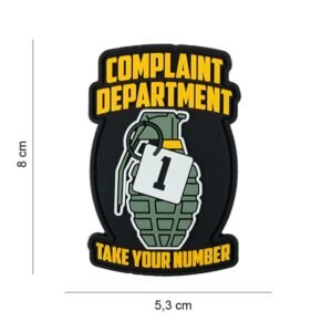 040720266a49145d070a1.jpeg 101 Complaint Department 3D PVC Patch