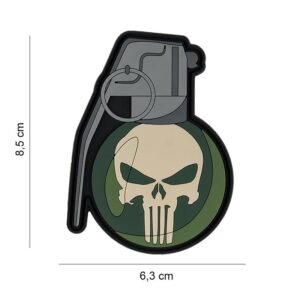 040720266a49182daccb5.jpeg 101 Hand Grenade Punish Skull 3D PVC Patch