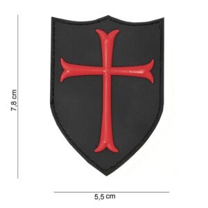 040720266a49182f58da1.jpeg 101 Crusader 3D PVC Patch - Red