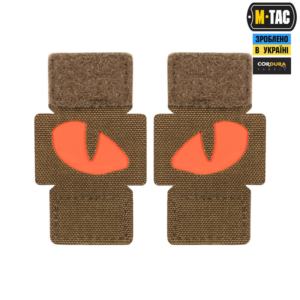 050820266a7332f6276cf.png M-Tac Tiger Eyes Laser Cut Cordura Couple Patch - Tan/Red